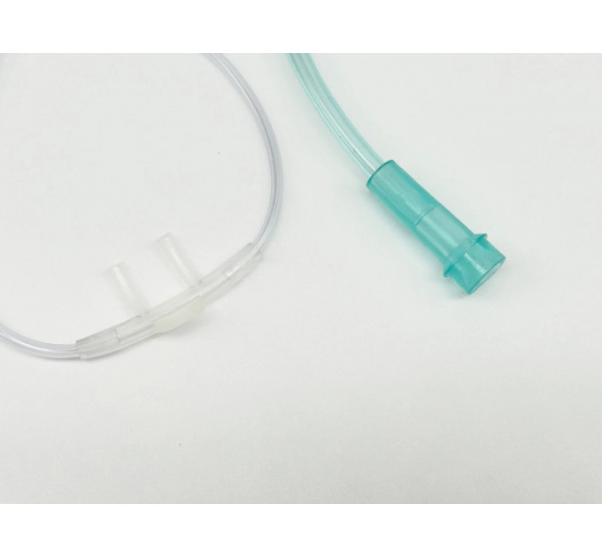 Киснева назальна трубка Medical Sales Supply Soft Fit MSSGC7 доросла 2.1 м зелена