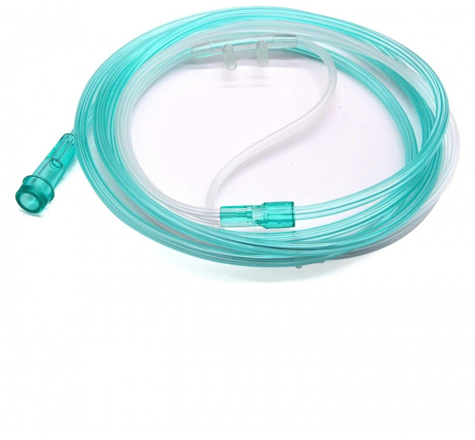 Киснева назальна трубка Medical Sales Supply Soft Fit MSSGC7 доросла 2.1 м зелена