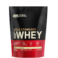 Протеїновий сироватковий ізолят Optimum Nutrition 100% Whey Gold Standard зі смаком ванільного морозива 450 г
