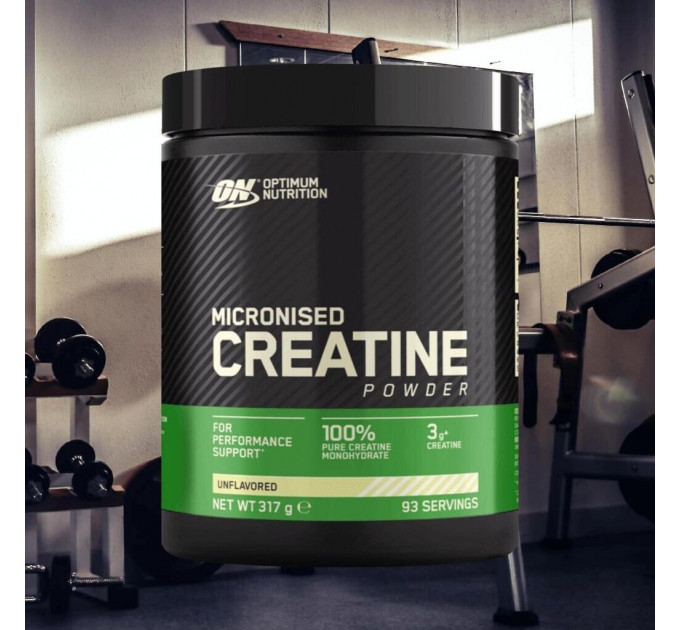 Креатин для набору м'язової маси в порошку Optimum Nutrition Micronized Creatine 317 г