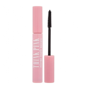 Туш для вій з ефектом екстремального подовження та об'єму Dermacol Think Pink Extreme Length Mascara чорна