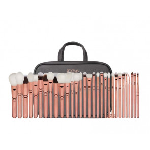 Професійний набір кистей для макіяжу Zoeva Makeup Artist Zoe Bag Rose Golden Vol 3 з сумкою 30 шт.