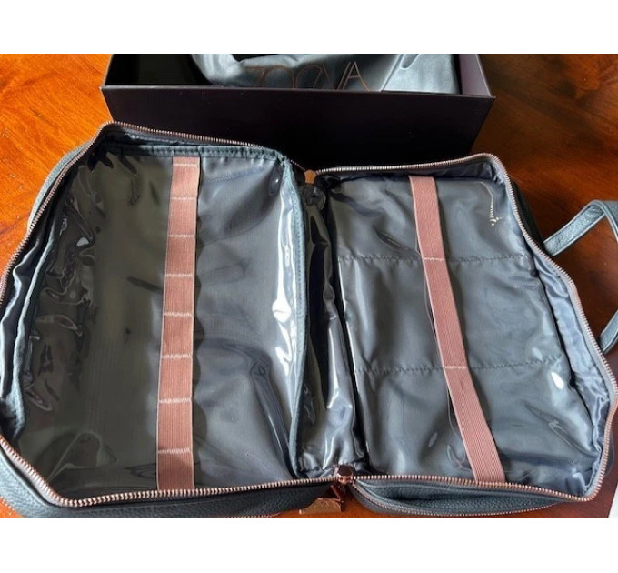 Професійний набір кистей для макіяжу Zoeva Makeup Artist Zoe Bag Rose Golden Vol 3 з сумкою 30 шт.