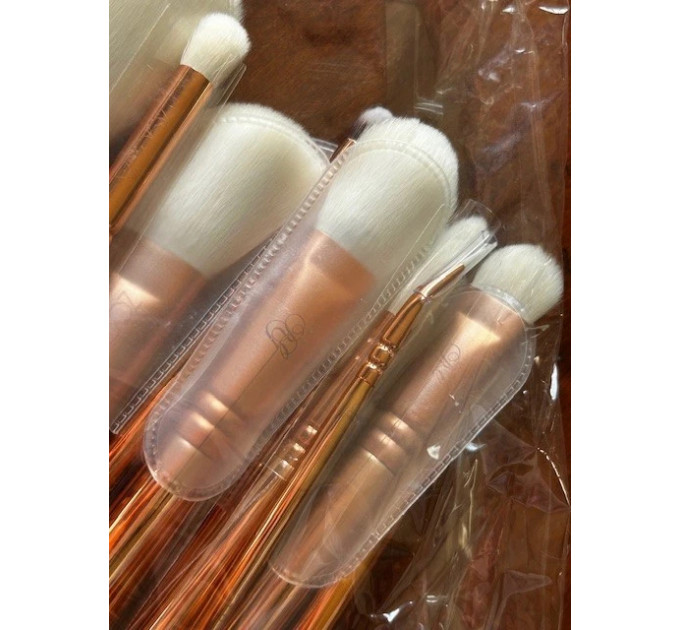 Професійний набір кистей для макіяжу Zoeva Makeup Artist Zoe Bag Rose Golden Vol 3 з сумкою 30 шт.
