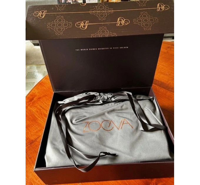 Професійний набір кистей для макіяжу Zoeva Makeup Artist Zoe Bag Rose Golden Vol 3 з сумкою 30 шт.