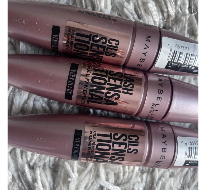 Туш для об'єму та підкручування вій Maybelline New York Lash Sensational Very Black (9.5 мл)