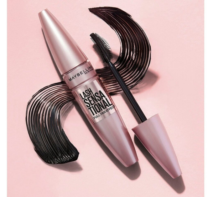 Туш для об'єму та підкручування вій Maybelline New York Lash Sensational Very Black (9.5 мл)