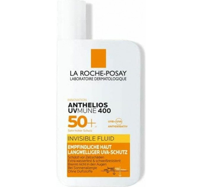 Сонцезахисний флюїд для обличчя La Roche-Posay Anthelios UVMUNE 400 SPF 50+ Invisible Fluid (50 мл)
