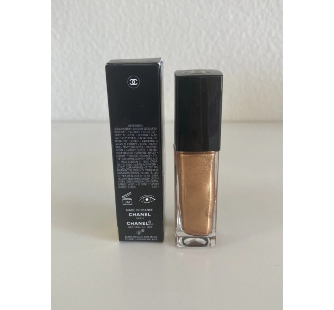 Рідкі сяючі тіні для повік Chanel Ombre Première Laque 27 Or Ambré 6 мл