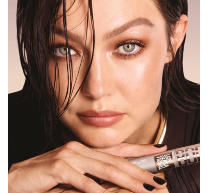 Водостійка об'ємна та підкручуюча туш для вій Maybelline New York Lash Sensational Body Mascara Waterproof 01 Black 9.7 мл
