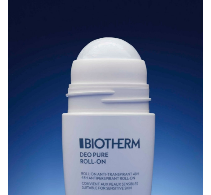 Жіночий роликовий дезодорант-антиперспірант для чутливої шкіри Biotherm Deo Pure Roll-On 75 мл