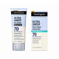 Набір сонцезахисних засобів Neutrogena Ultra Sheer SPF 70 (лосьйон для тіла 88 мл і флюїд для обличчя 40 мл)