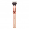 Профессиональная кисть для нанесения и растушевки тона ZOEVA 102 Silk Finish Rose Gold