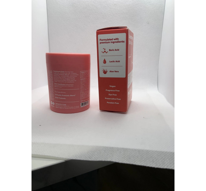Комплекс для жіночої гігієни O Positiv URO Vaginal Probiotic 60 капсул + свічки Boric Acid Suppository 12 шт Made in USA