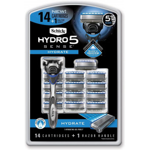 Бритва чоловіча Schick Hydro 5 (станок + 14 запасних картриджів)