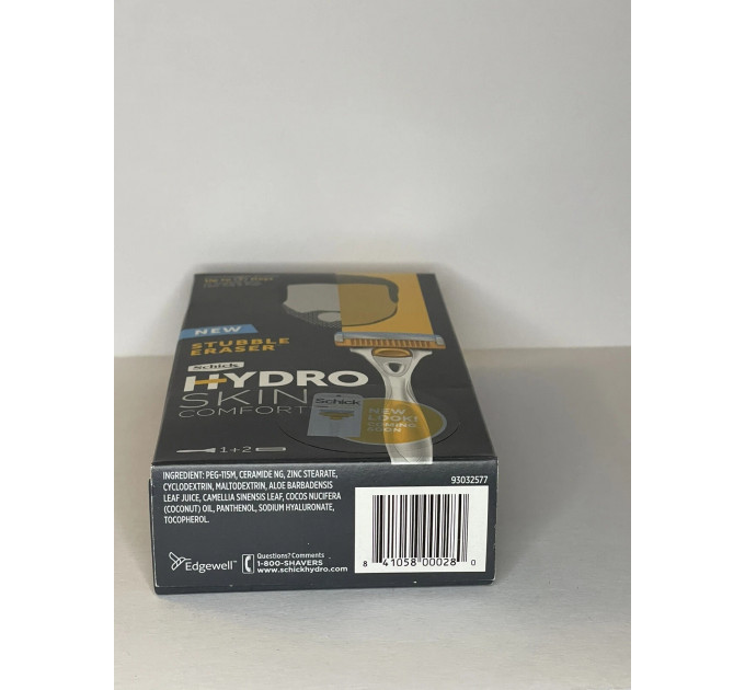 Бритва чоловіча Schick Hydro Skin Comfort Stubble Eraser (1 станок + 2 картриджі)