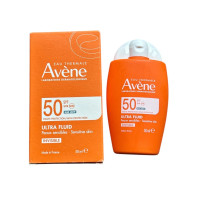 Невидимий сонцезахисний флюїд для чутливої шкіри обличчя Eau Thermale Avène Ultra Fluid Invisible SPF 50+ флакон 50 мл