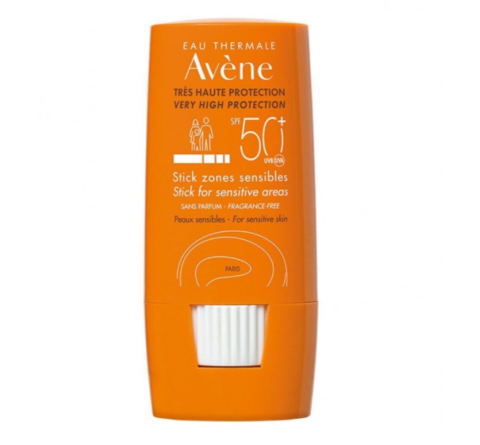 Сонцезахисний стик для чутливих зон Avène Stick Zones Sensibles SPF 50+ (8 г)