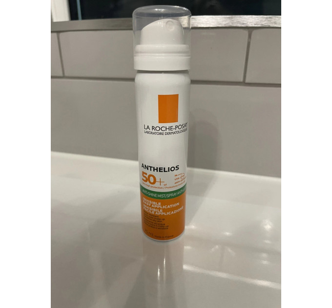 Сонцезахисний матуючий спрей-вуаль для обличчя La Roche-Posay Anthelios Anti-Shine Mist SPF 50+ об'ємом 75 мл