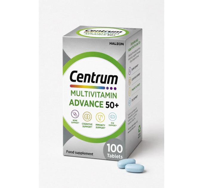Вітамінно-мінеральний комплекс для людей старше 50 років Centrum Multivitamin Advance 50+ (100 таблеток)