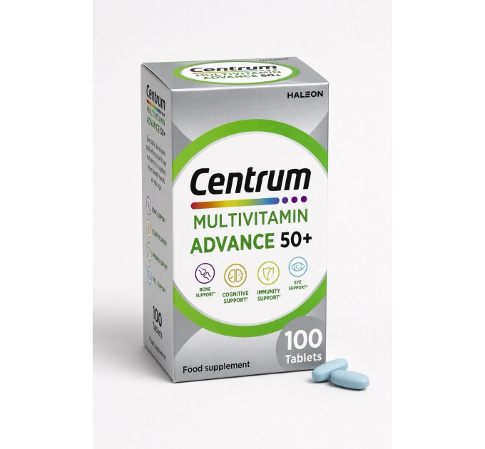 Вітамінно-мінеральний комплекс для людей старше 50 років Centrum Multivitamin Advance 50+ (100 таблеток)