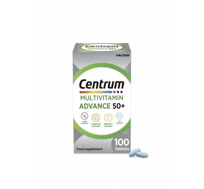 Вітамінно-мінеральний комплекс для людей старше 50 років Centrum Multivitamin Advance 50+ (100 таблеток)