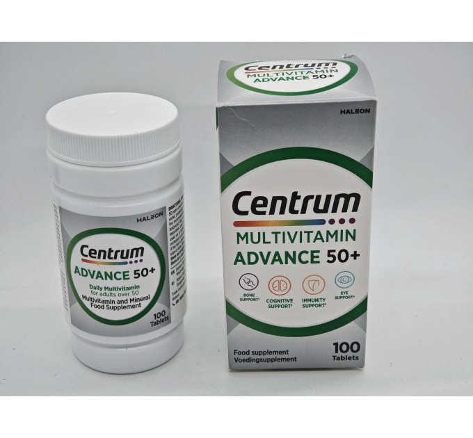 Вітамінно-мінеральний комплекс для людей старше 50 років Centrum Multivitamin Advance 50+ (100 таблеток)