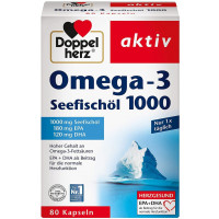 Риб'ячий жир у капсулах Doppelherz aktiv Omega-3 Seefischöl 1000 мг 80 капсул
