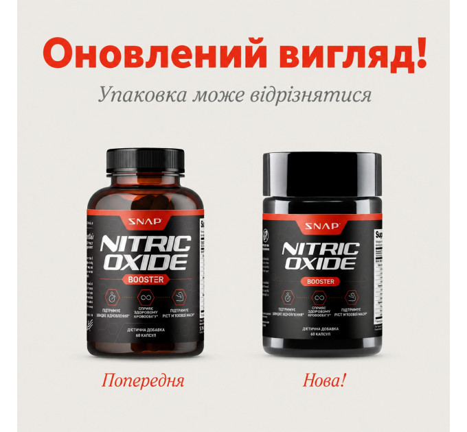 Предтренировочный комплекс аминокислот бустер оксида азота SNAP Nitric Oxide Booster дозировка 1500 мг 60 вегетарианских капсул