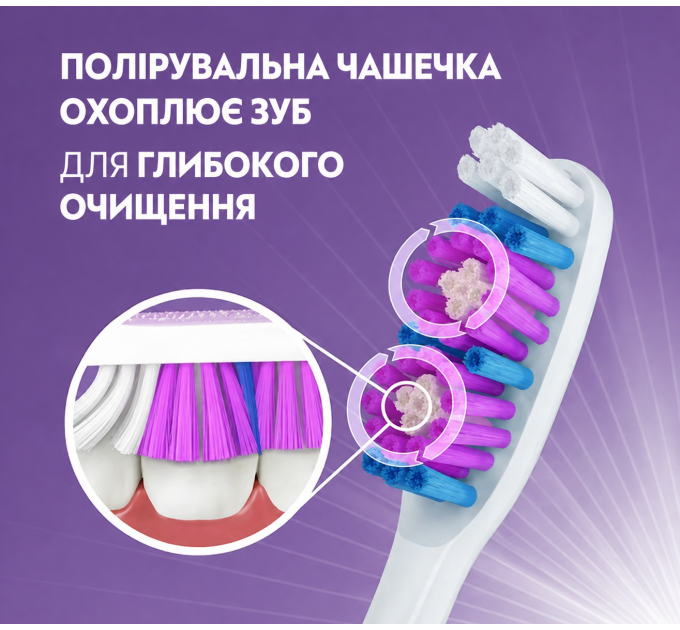 Набір для відбілювання зубів паста Crest 3D White Advanced Radiant Mint 68 г і м'яка зубна щітка Oral-B Advanced Whitening