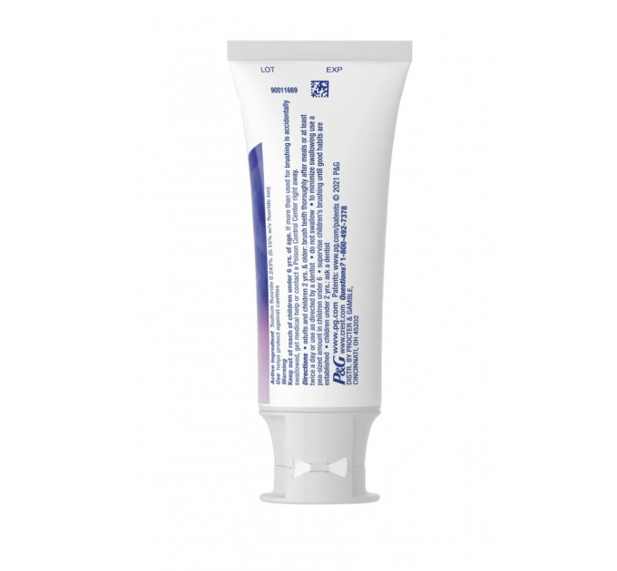 Набір для відбілювання зубів паста Crest 3D White Advanced Radiant Mint 68 г і м'яка зубна щітка Oral-B Advanced Whitening