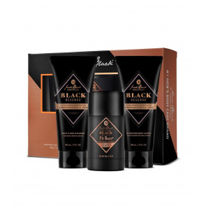 Подарунковий набір чоловічої косметики для тіла Jack Black Black Reserve Body Collection (гель 88 мл + лосьйон 88 мл + дезодорант 78 г)