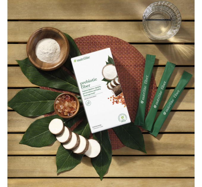 Пребіотик-клітковина для зниження цукру та покращення травлення Amway Nutrilite Prebiotic Fiber 30 порційних стіків