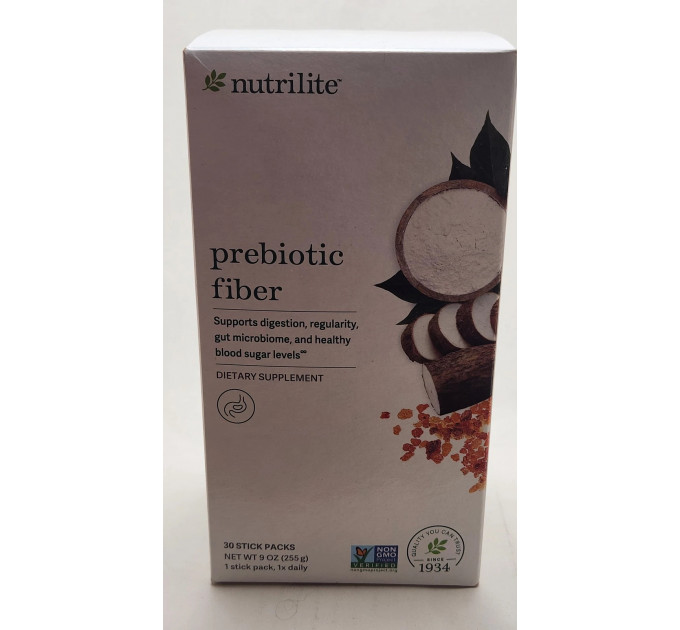 Пребіотик-клітковина для зниження цукру та покращення травлення Amway Nutrilite Prebiotic Fiber 30 порційних стіків