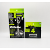Бритва Gillette Labs Razor з відлущувальною смужкою + підставка + 5 картриджів