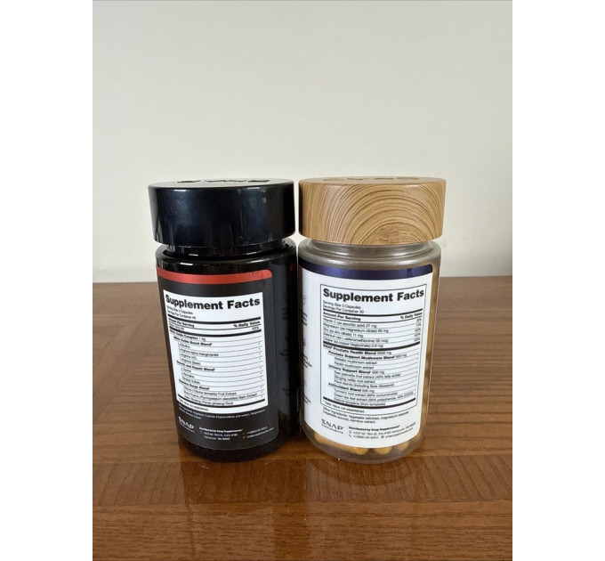 Комплекс амінокислот і рослинних екстрактів для чоловіків SNAP Supplements для здоров'я простати та витривалості 90 і 60 капсул