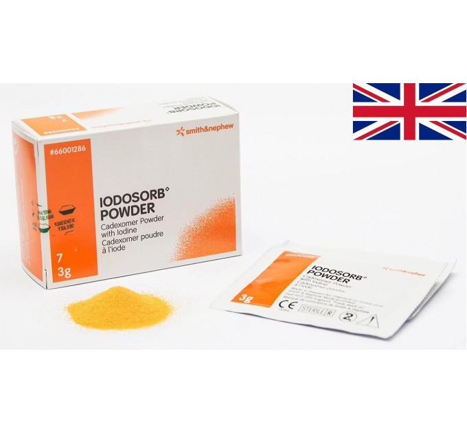 Ранозаживляющее средство Smith & Nephew Iodosorb Powder 7 шт х 3 г