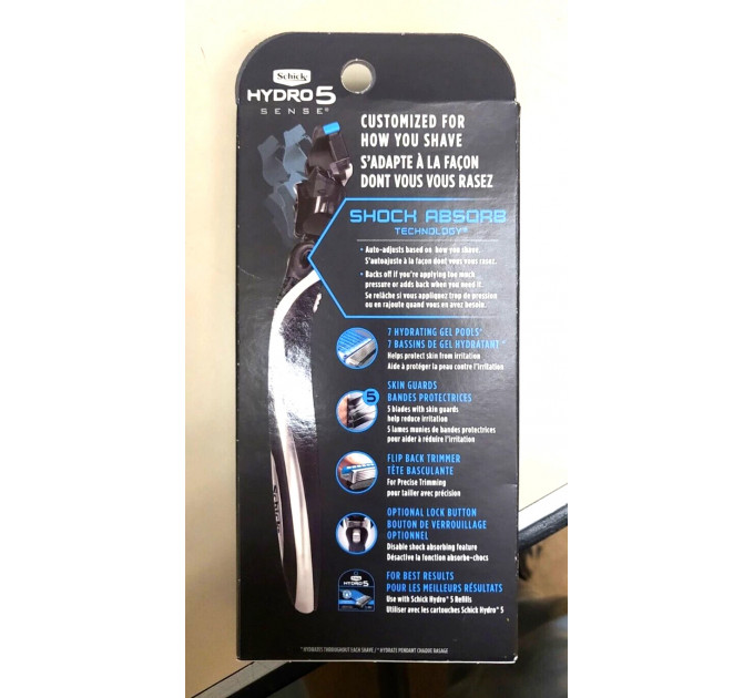 Schick Hydro 5 Sense Sensitive станок для гоління для чоловіків + 2 картриджа