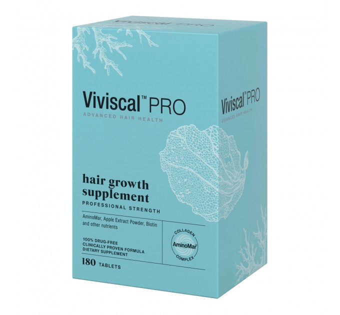 Дієтична добавка для росту волосся Viviscal Pro Advanced Hair Health для чоловіків і жінок 180 таблеток