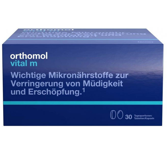 Вітаміни для чоловіків Orthomol Vital M капсули та таблетки 30 порцій