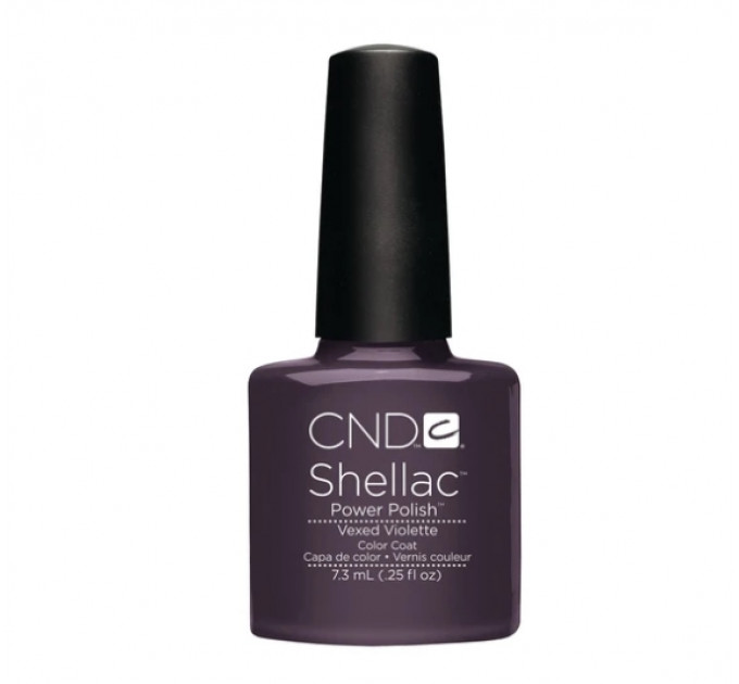 Гель-лак для нігтів CND Shellac Vexed Violette темно-фіолетовий металік 7.3 мл