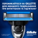 Чоловіча бритва з плаваючою головкою Gillette Mach3 чорний метал (1 станок + 1 картридж)