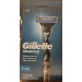 Чоловіча бритва з плаваючою головкою Gillette Mach3 чорний метал (1 станок + 1 картридж)