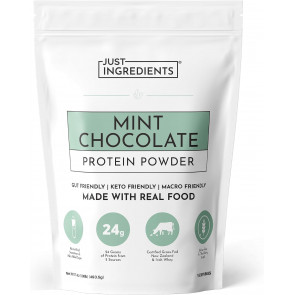 Сироватковий протеїн трав'яного відгодівлі Just Ingredients Mint Chocolate м'ятний шоколад 493.5 г (15 порцій)