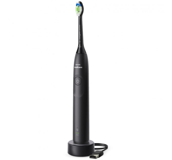 Акумуляторна звукова зубна щітка Philips Sonicare Series 5300 HX7101/01 чорна з насадкою та зарядною станцією