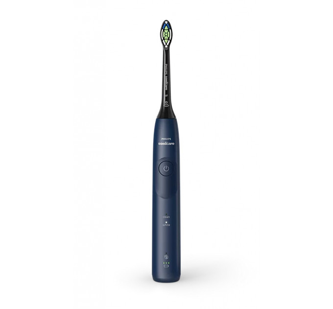 Акумуляторна звукова зубна щітка Philips Sonicare Series 5500 HX7113/01 темно-синя з дорожнім чохлом і насадкою