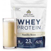 Сироватковий протеїн з колагеном Ancient Nutrition Grass Fed Whey Protein WPP7535-SL-FBA ванільний смак 1040 г