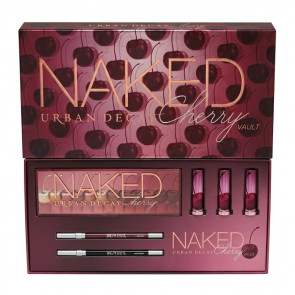 Подарочный косметический набор для макияжа Urban Decay Naked Cherry Vault (палетка теней 12 цветов/2 карандаша для глаз/3 помады)