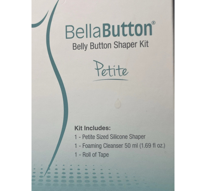 Післяопераційний силіконовий формувач пупка Silagen BellaButton Petite (2 пупкових вкладиші + 2 пінки для догляду по 50 мл + 2 рулони фіксуючої стрічки)