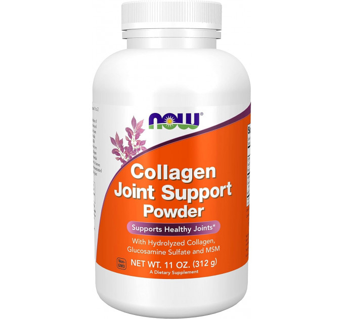 Порошок з глюкозаміном і колагеном для підтримки суглобів NOW Foods Collagen Joint Support Powder 312 г